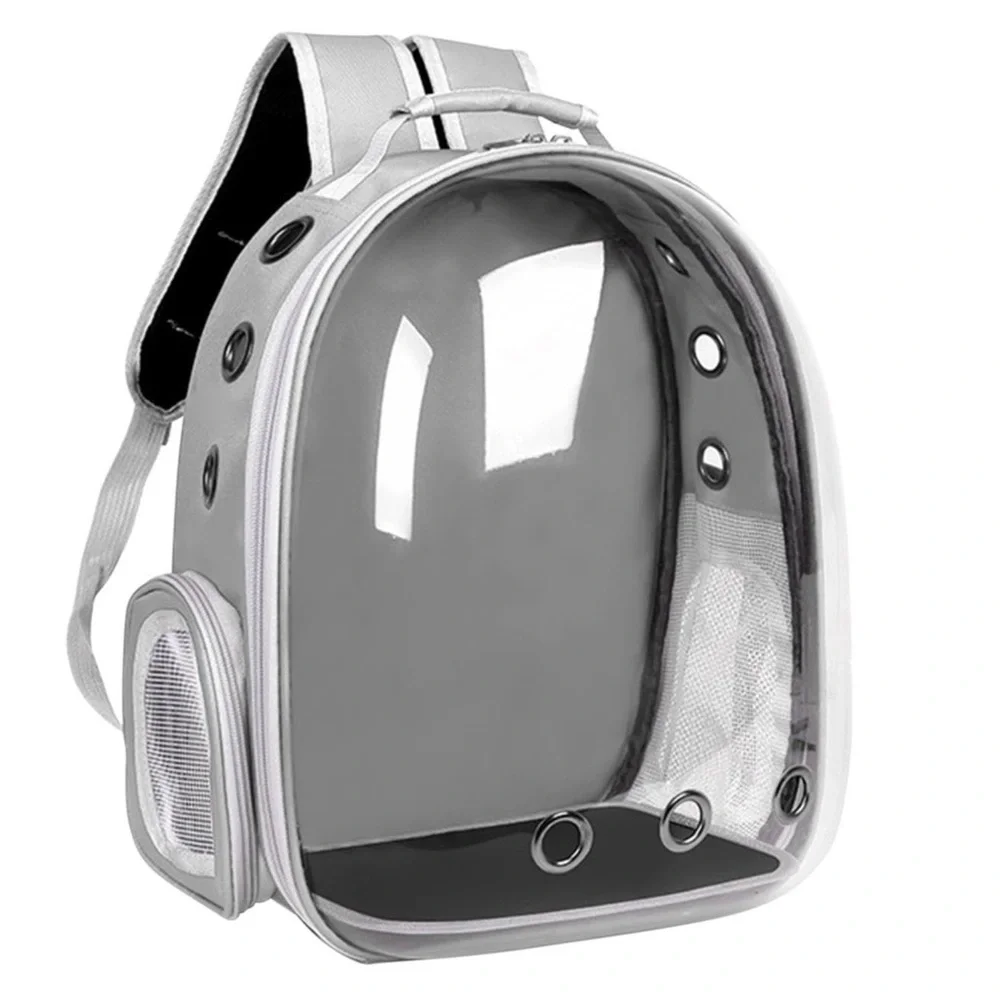 Gray-PetPack Adorable Bubble Carrying Bag for Small, Cats, Space Capsule Pet